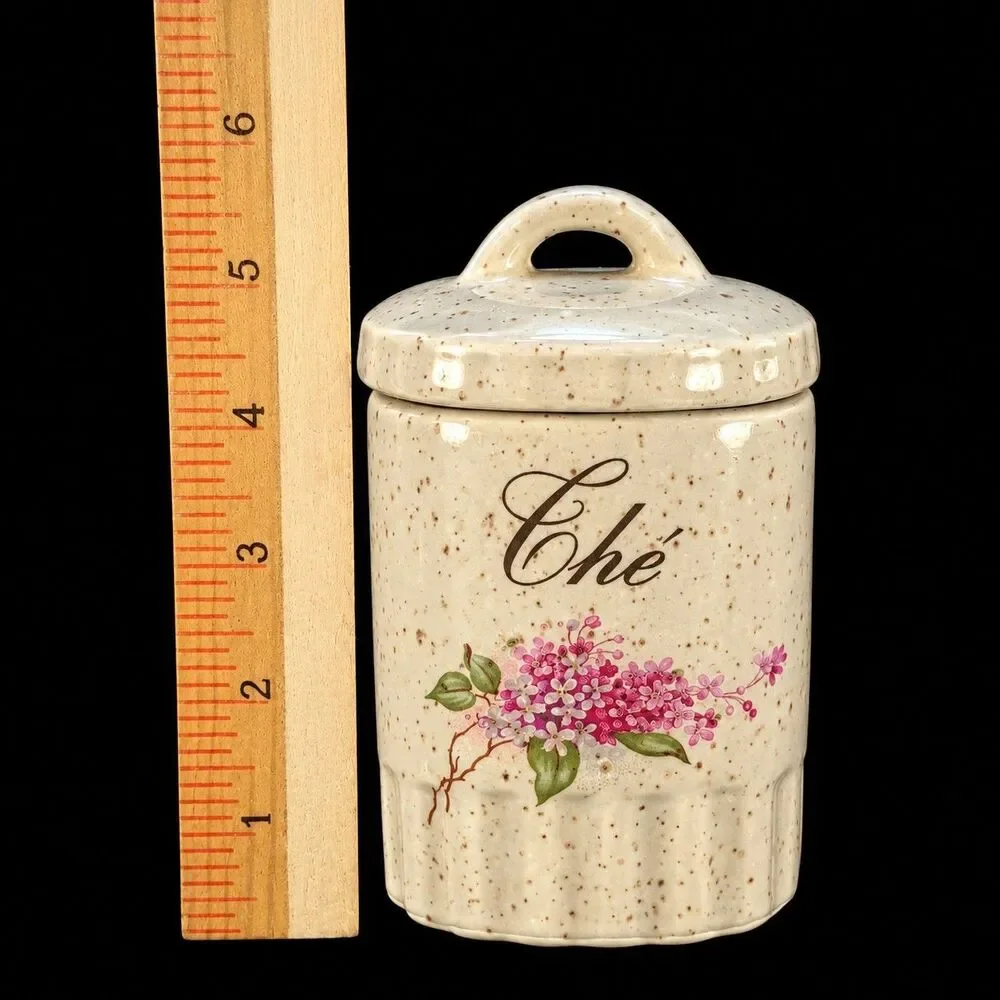 Vintage French Country 4 piece Canister by Blue Mountain Pottery, Country Charm